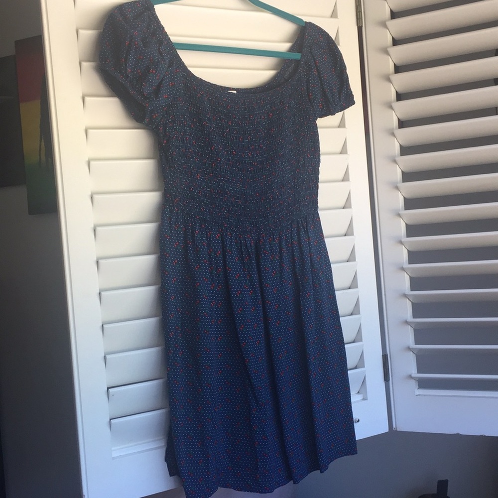 Cherry 🍒 Print Dress with polka dots